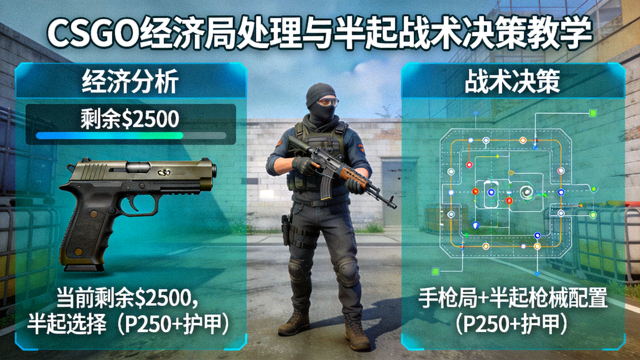CSGO 经济局处理与半起战术决策教学画面